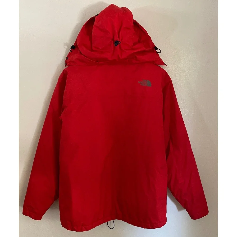 The North Face Mens Gore-Tex Primaloft Insulated Jacket Red Hooded Medium